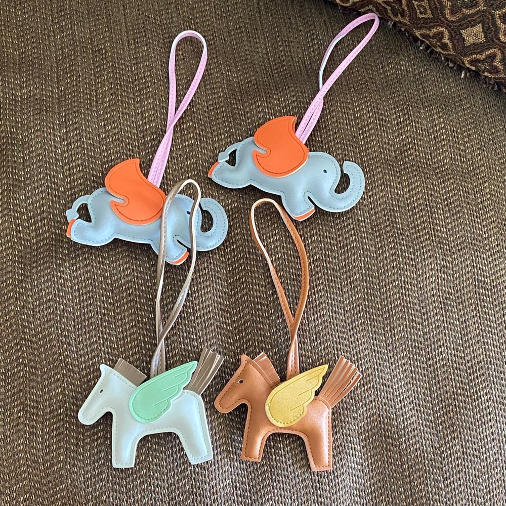 Elephant and Pony Bag Charms.

$25 each charm